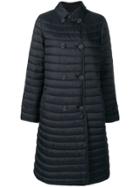 Emporio Armani Padded Long Coat - Blue