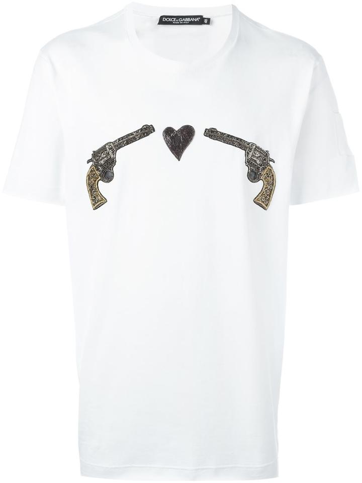 Dolce & Gabbana Gun Appliqué T-shirt
