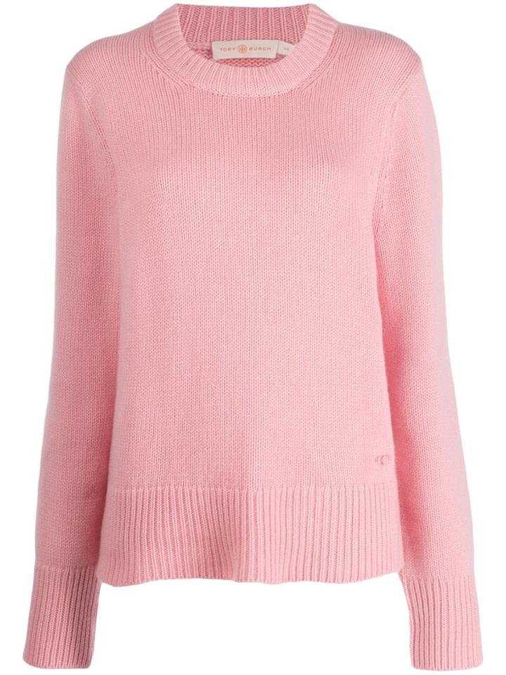 Tory Burch Plain Cashmere Jumper - Pink