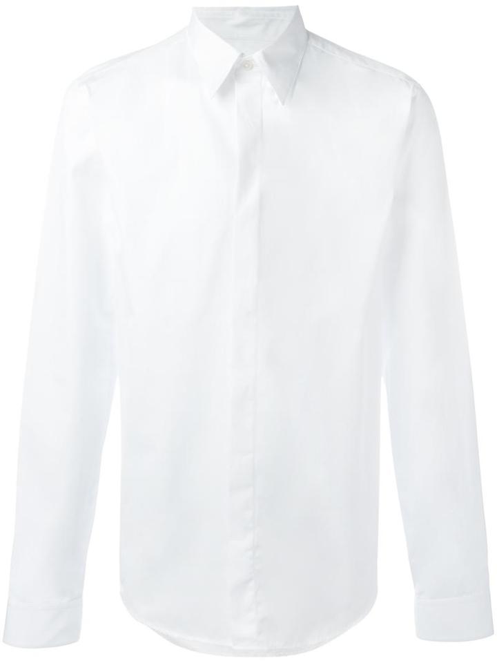 Calvin Klein Collection Classic Shirt, Men's, Size: Xl, White, Cotton