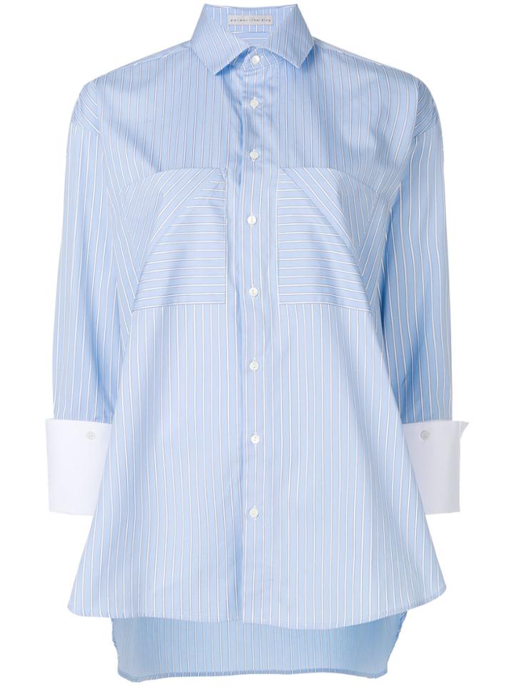 Palmer / Harding Oversized Striped Shirt - Blue