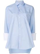 Palmer / Harding Oversized Striped Shirt - Blue