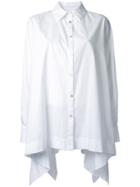 Antonio Marras Flared Back Shirt, Women's, Size: 44, White, Cotton