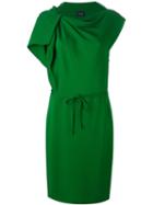 Lanvin Draped Dress, Women's, Size: 38, Green, Spandex/elastane/viscose