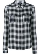 Paige Checked Shirt, Women's, Size: S, Black, Viscose
