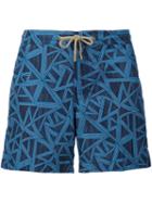 Thorsun 'shatter' Swim Shorts, Men's, Size: 36, Black, Polyester
