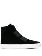 Alberto Fermani Slip On Hi-top Sneakers - Black