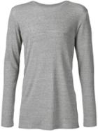Judson Harmon Ribbed Longsleeved T-shirt, Men's, Size: Xl, Grey, Viscose/wool