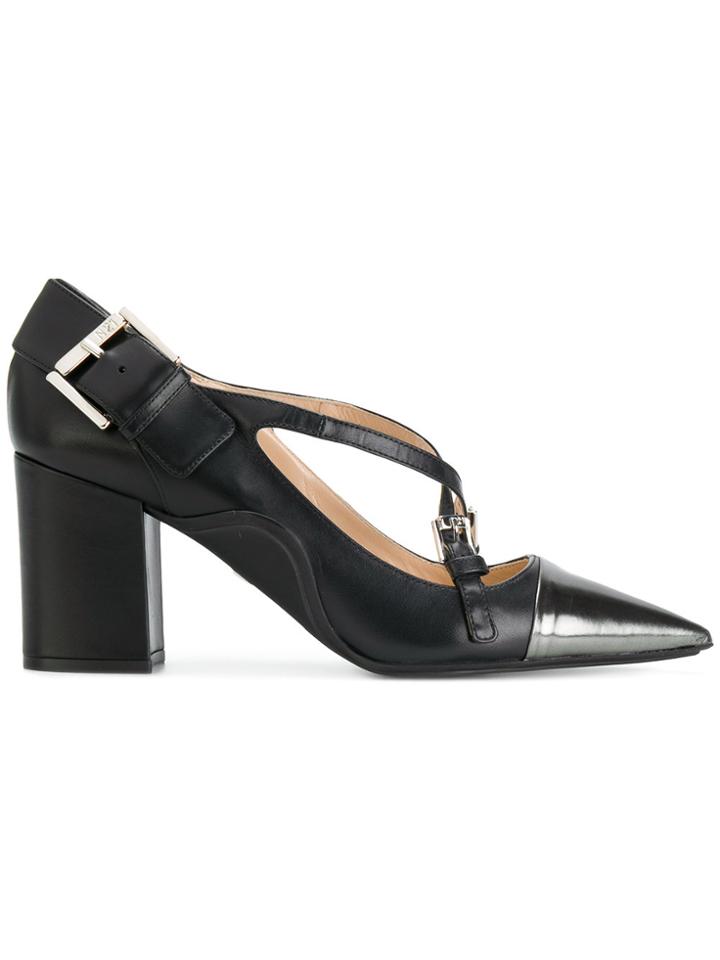 No21 Cross-strap Pumps - Black