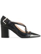 No21 Cross-strap Pumps - Black