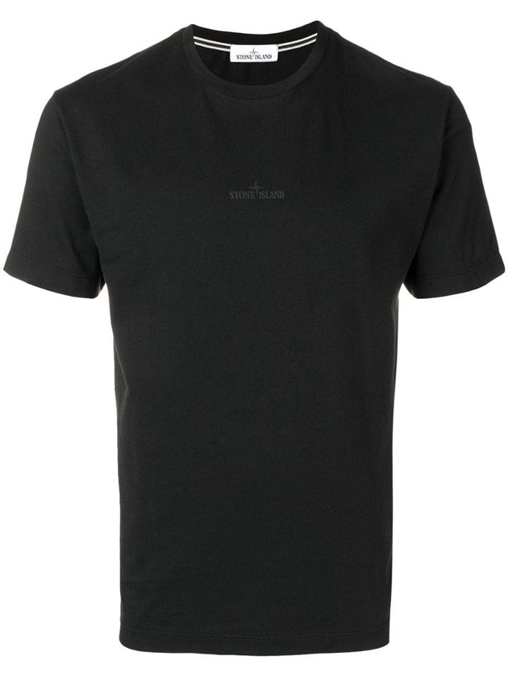 Stone Island Reflective Logo T-shirt - Black