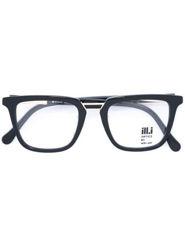 Ill.i.am Square Frame Glasses, Black, Acetate/metal (other)