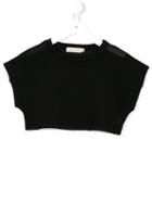Andorine Mesh Top, Size: 12 Yrs, Black