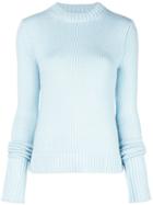 Khaite Cashmere Fine Knit Sweater - Blue