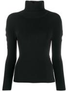 Pleats Please Issey Miyake Turtle-neck Fitted Sweater - Black