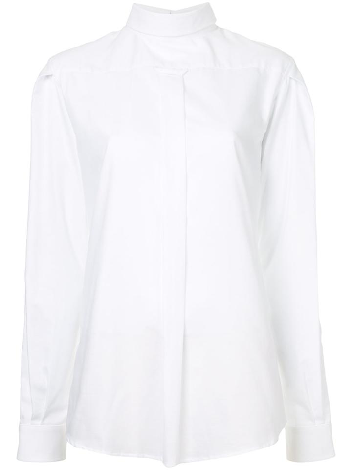 R13 Backwards Button-up Shirt - White
