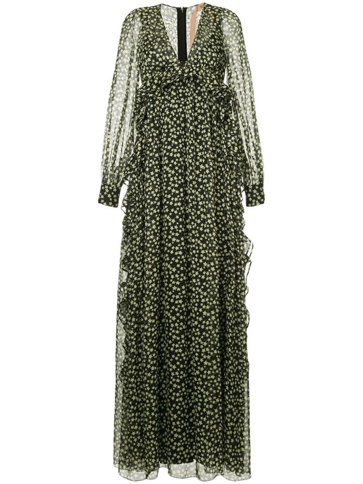 No21 Star Print Maxi Dress - Multicolour