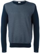 Borrelli Round Neck Jumper, Men's, Size: 52, Blue, Cotton