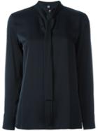 Eleventy Bow Tie Collar Blouse