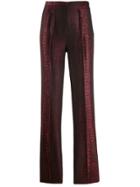 Jean Paul Gaultier Pre-owned Python-effect Trousers - Red