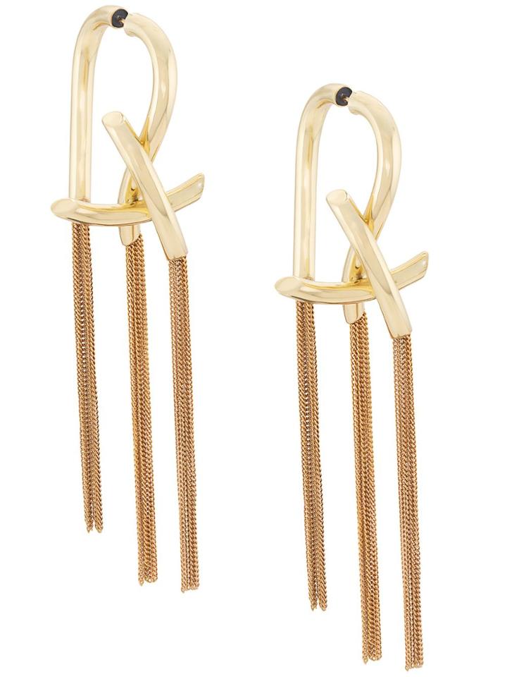 Ellery Intellectual Knotted Chain Earrings - Gold