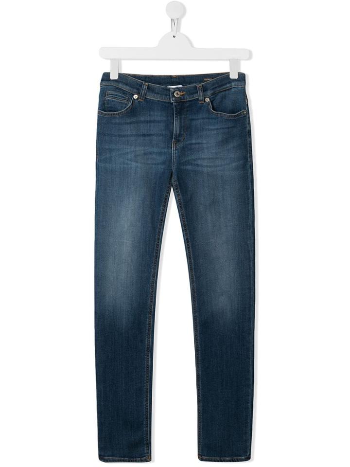 Dondup Kids Teen Logo Patch Jeans - Blue