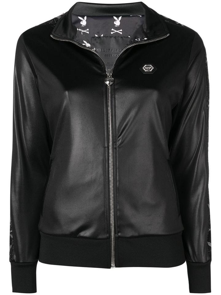 Philipp Plein X Playboy Crystal Logo Jacket - Black