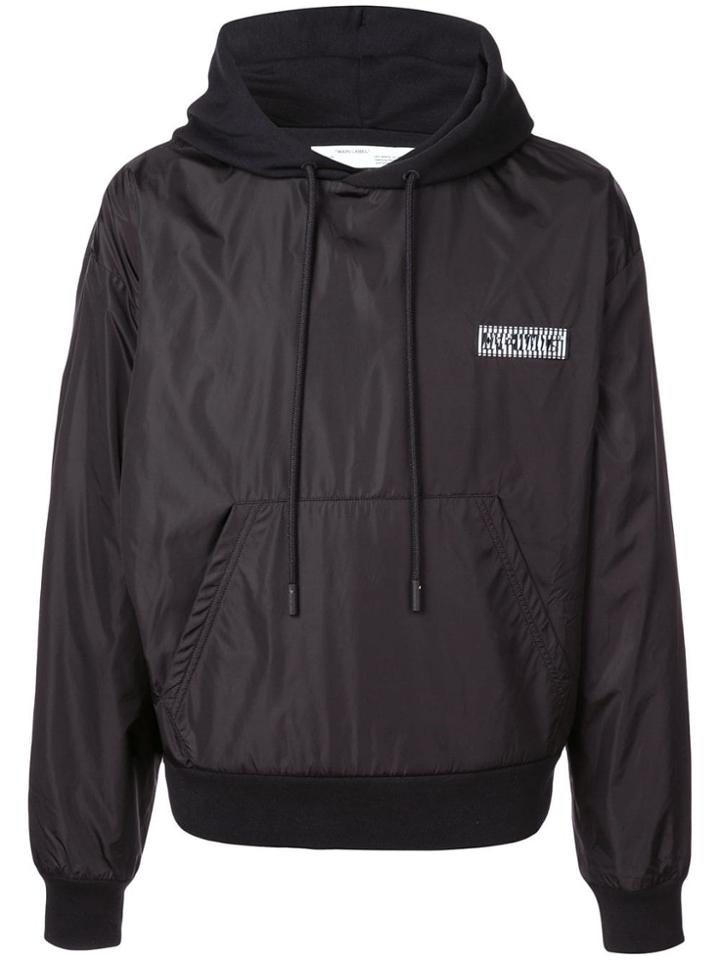 Off-white Small Logo Patch Hoodie - Black