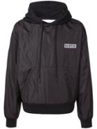 Off-white Small Logo Patch Hoodie - Black