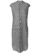 Mcq Alexander Mcqueen Gingham Shirt Dress - Black