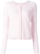 Allude Button Up Cardigan, Women's, Size: Small, Pink/purple, Cashmere