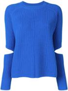 Zoe Jordan Slit Sleeve Jumper - Blue