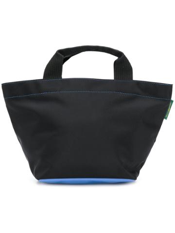 Hervé Chapelier Contrast Stitch Small Tote Bag - Blue