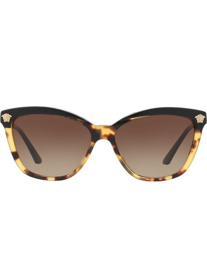 Versace Eyewear Medusa Cat-eye Sunglasses - Black