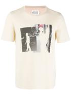 Maison Margiela Printed T-shirt, Men's, Size: 50, Nude/neutrals, Cotton