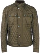 Belstaff Band Collar Quilted Jacket - Green