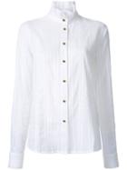 Macgraw Rosette Shirt, Women's, Size: 12, White, Cotton