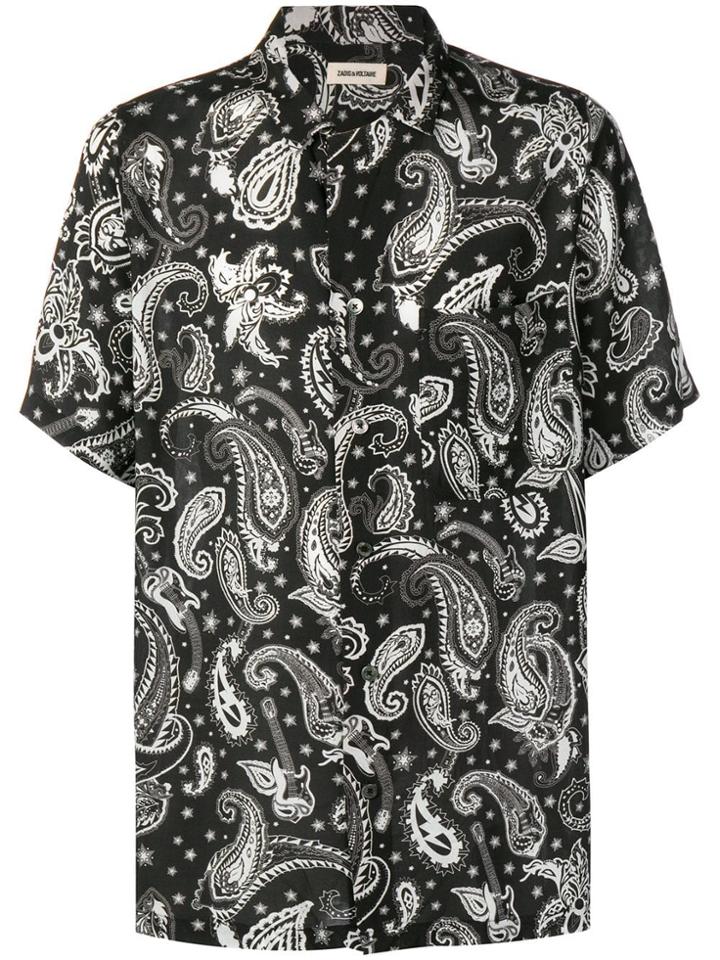 Zadig & Voltaire Paisley Print Shirt - Black