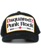 Dsquared2 'punk Rock' Patch Baseball Cap, Men's, Black, Cotton