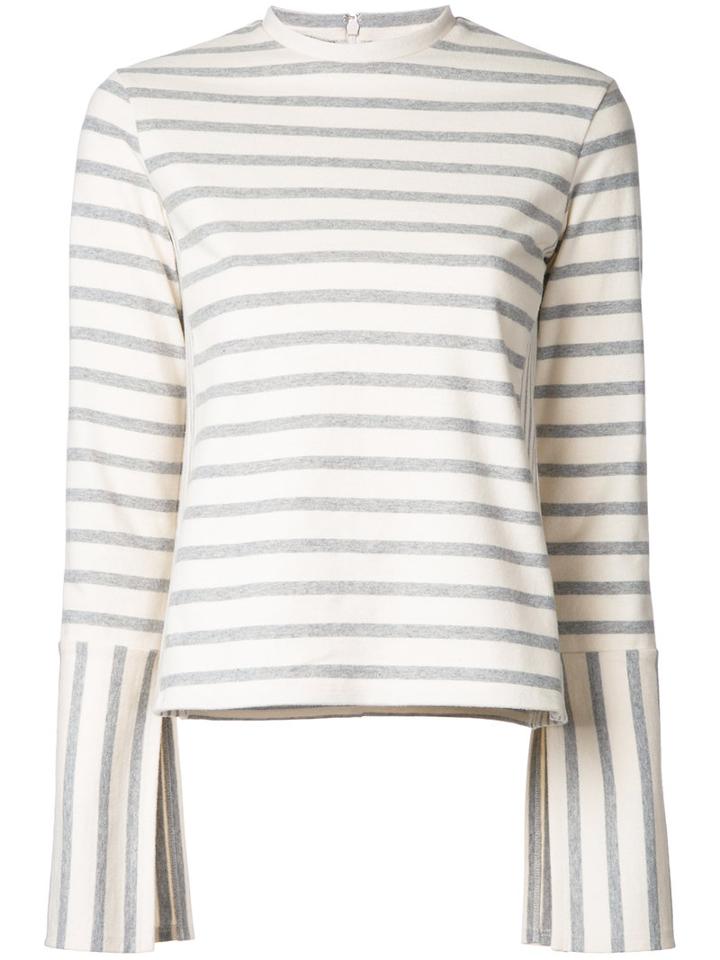 Le Ciel Bleu Striped Jumper, Women's, Size: 36, Grey, Cotton