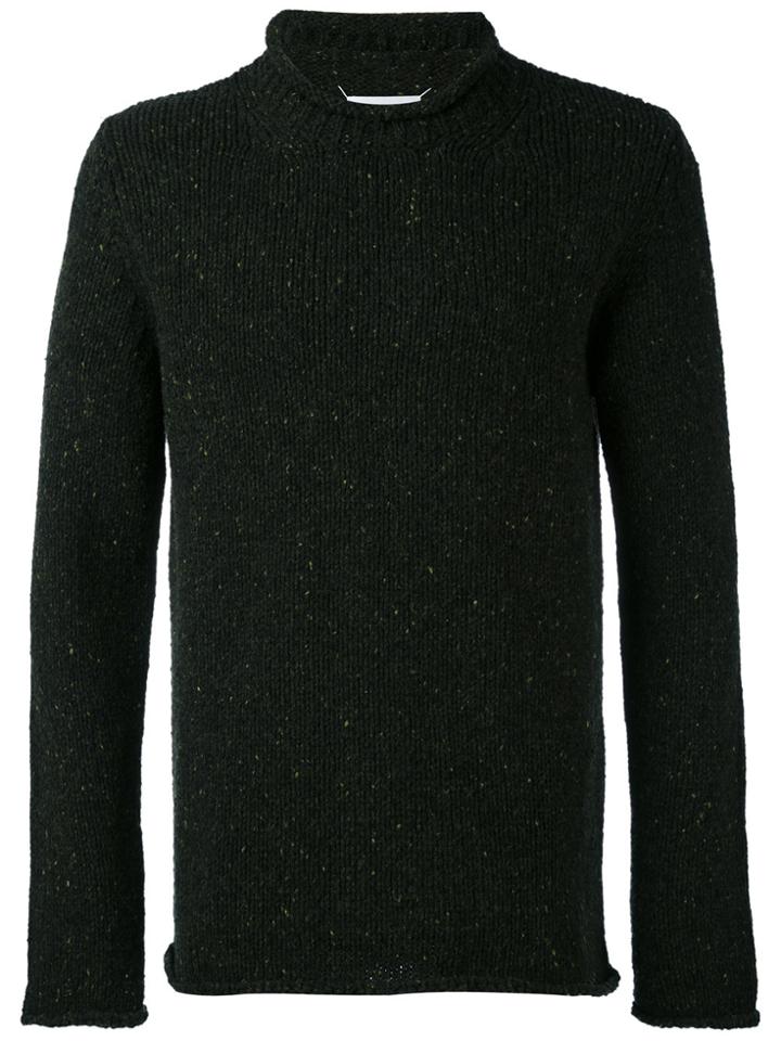 Maison Margiela Rolled Edge Sweater - Green
