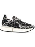 Pretty Ballerinas Scarlet Lace Sneakers - Black