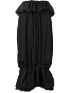 Simone Rocha Marabou Sleeveless Fish Dress - Black