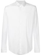 Les Hommes Studded Collar Shirt - White