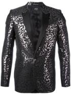 Garcons Infideles Damask Metallic Blazer - Black