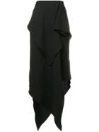 A.w.a.k.e. Draped Maxi Skirt - Black