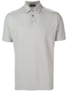 Zanone Short-sleeved Polo Shirt - Grey