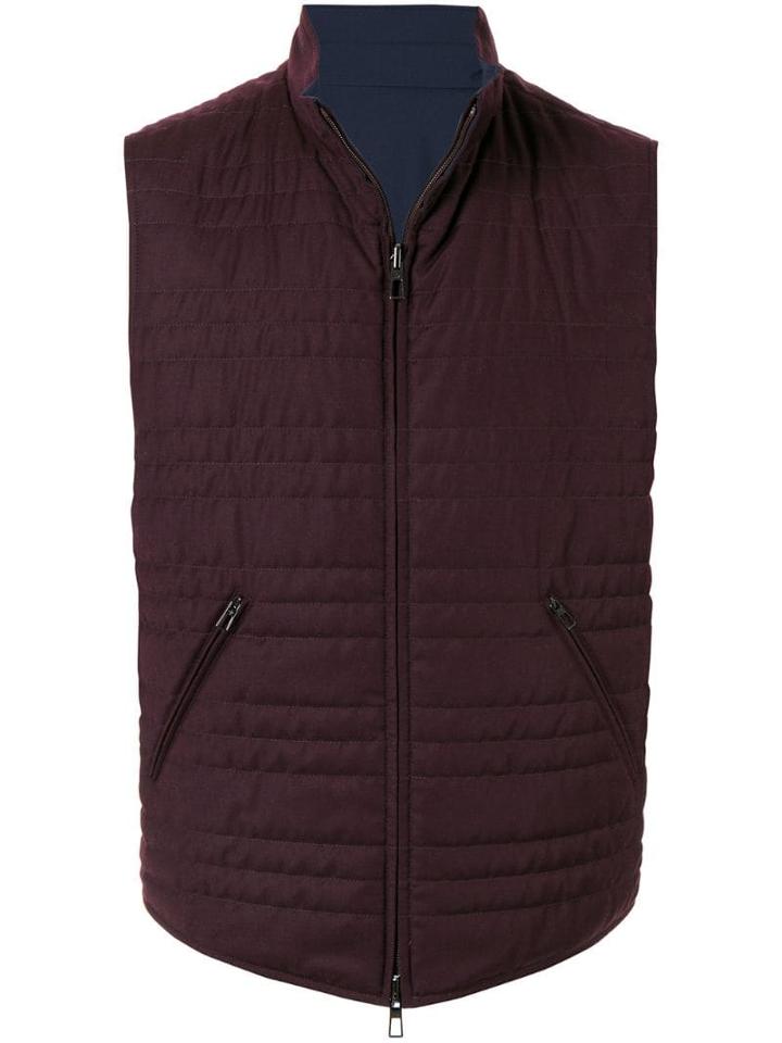 Loro Piana Reversible Gilet Jacket - Brown