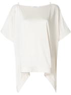 Givenchy Draped Short-sleeve Top - Nude & Neutrals