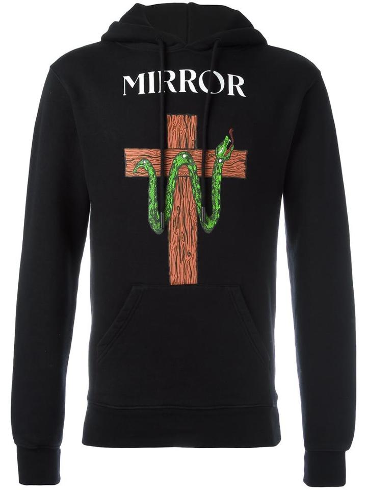 Off-white 'snake Mirror' Hoodie, Men's, Size: Xl, Black, Cotton